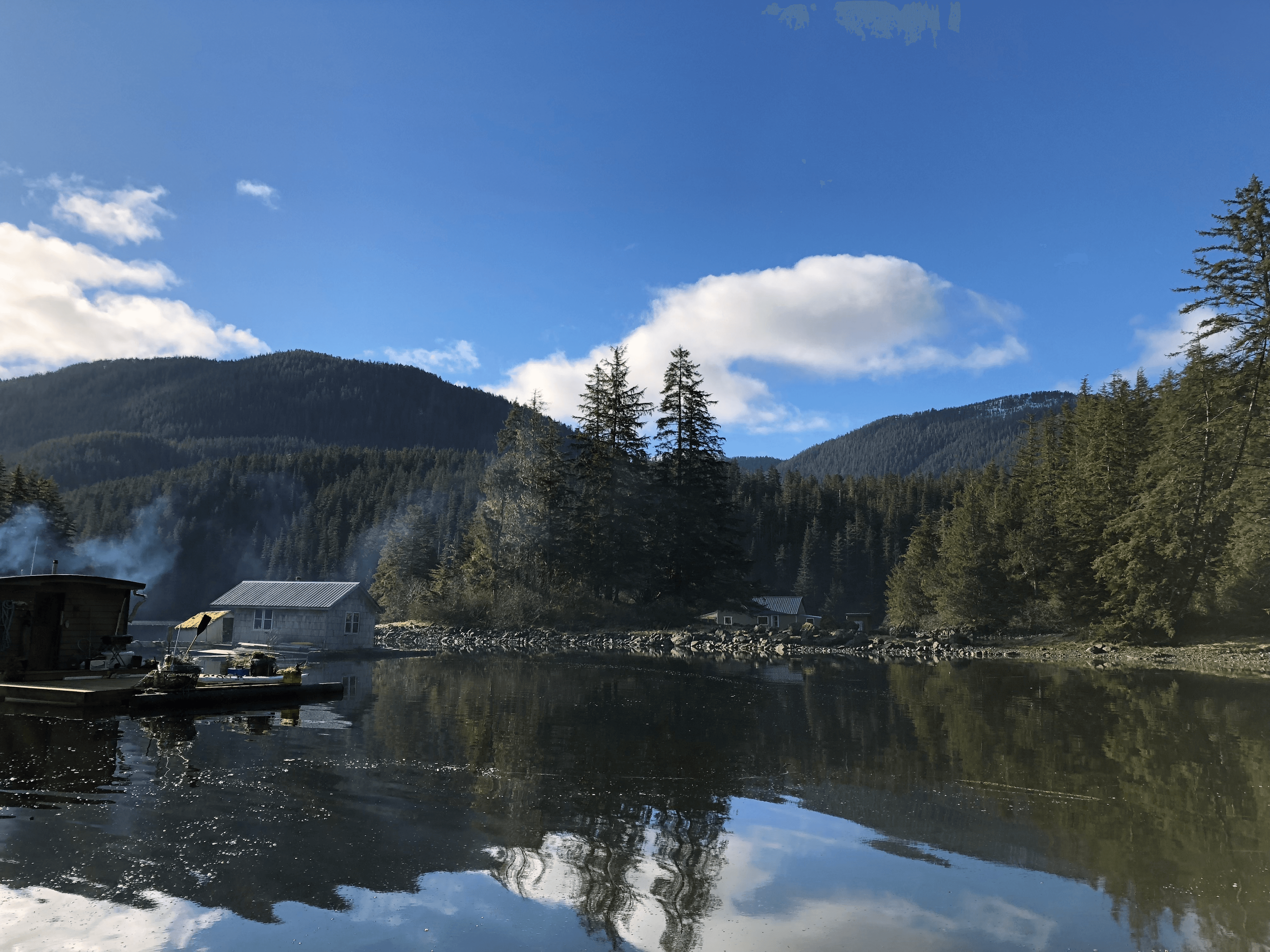 The Caboose in Camp Coogan Bay.